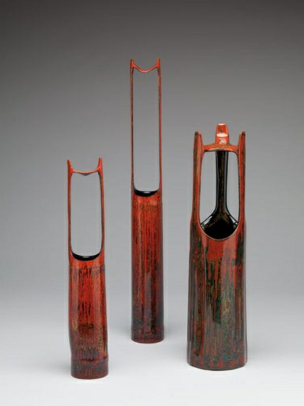 vaso e três de bambu grandes T