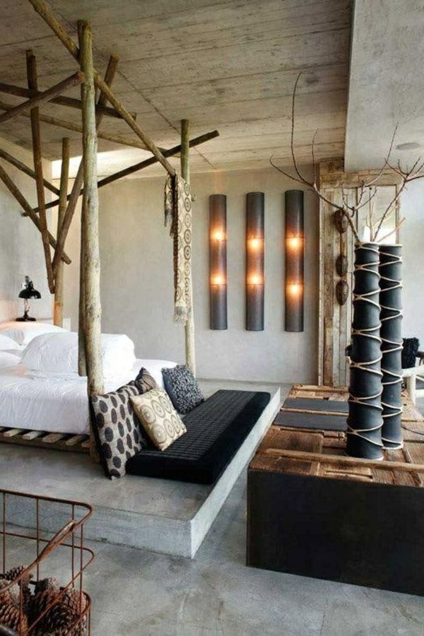 bambuko vaza Spalvingas miegamasis dizainas