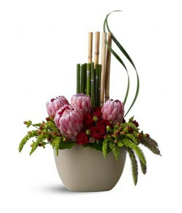 vaso de bambu lindo-design-white-background