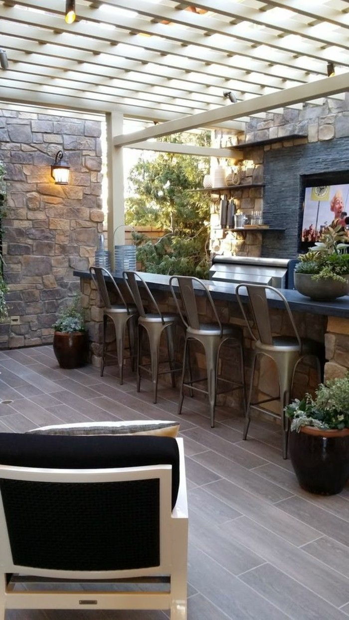 Scaun de bar-the-grădină idei-pentru-design modern