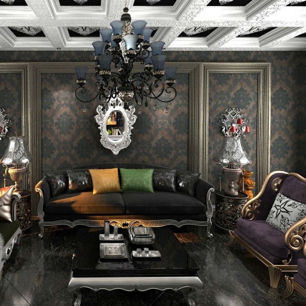 baroko tapetai už-a-aristokratų-svetainė
