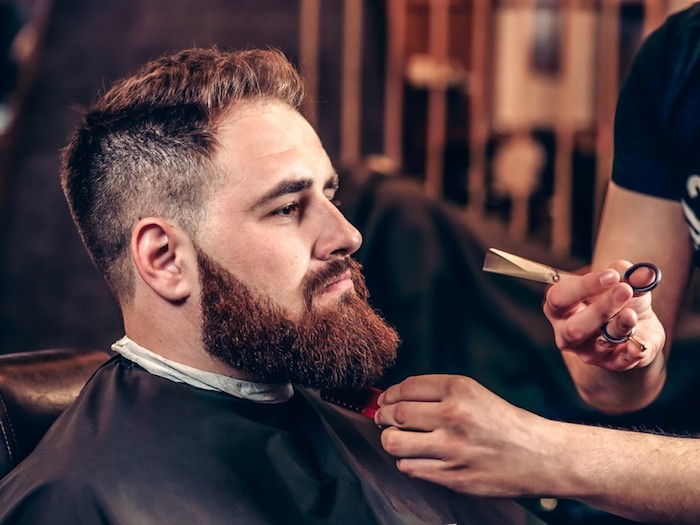 beard gri vopsea coafura pentru barba foarfece barbier vizita gata pentru o schimbare