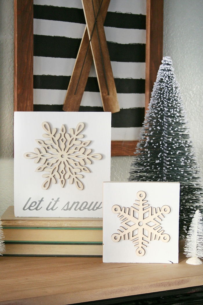 Tinker snehové vločky - dve snehové vločky na narodeninovú kartu pre dekoráciu