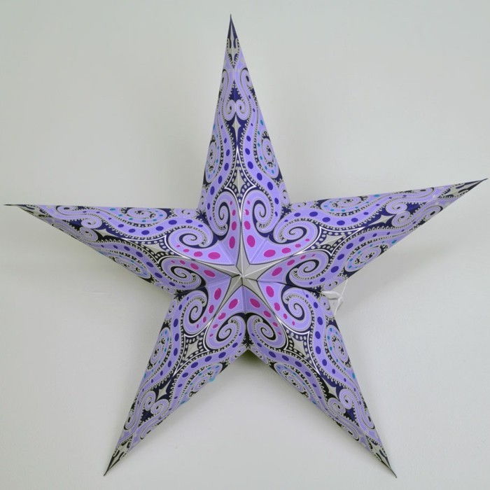 ambarcațiunile de idei-pentru-Crăciun-mare-model de-stele-in-violet