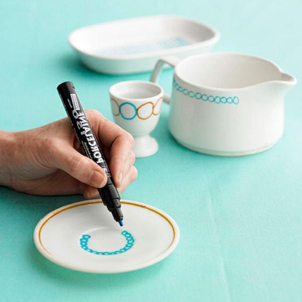 el yapımı-fikirler-anneler için gün-yaratıcı-bardak ve küçük tabak boyama