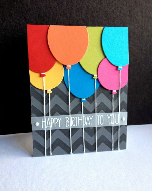 mixtra-med-pappers själva kortet-do-DIY-kort-tinker-vackra-original-idé-ballonger