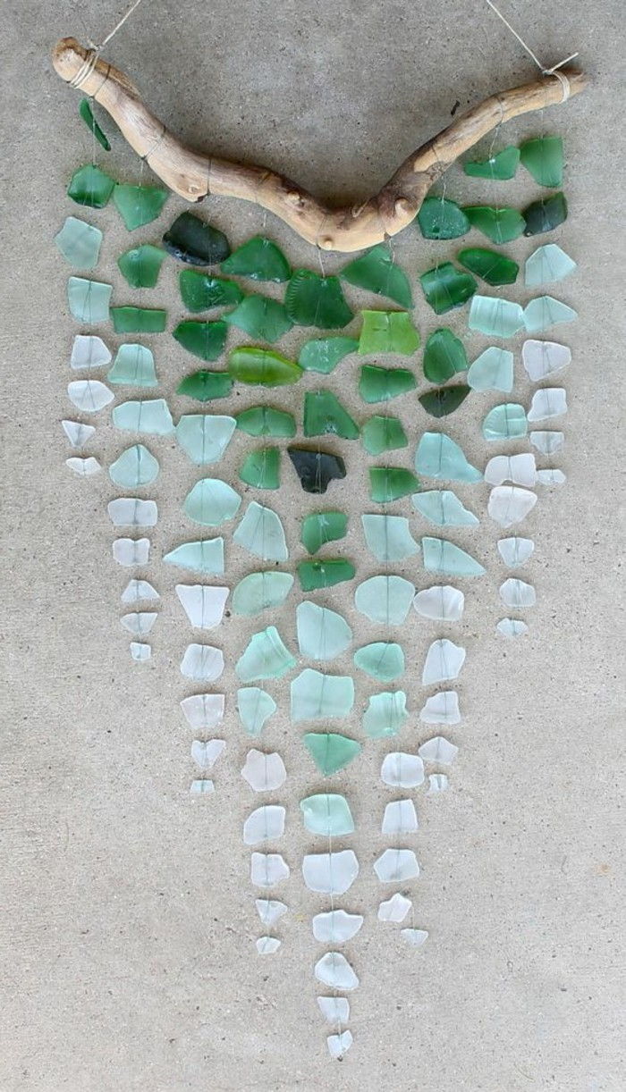 Make-to-naplavljenega lesa-ast-stekleno steno-dekoracija-diy-wanddeko-yourself tinkering-