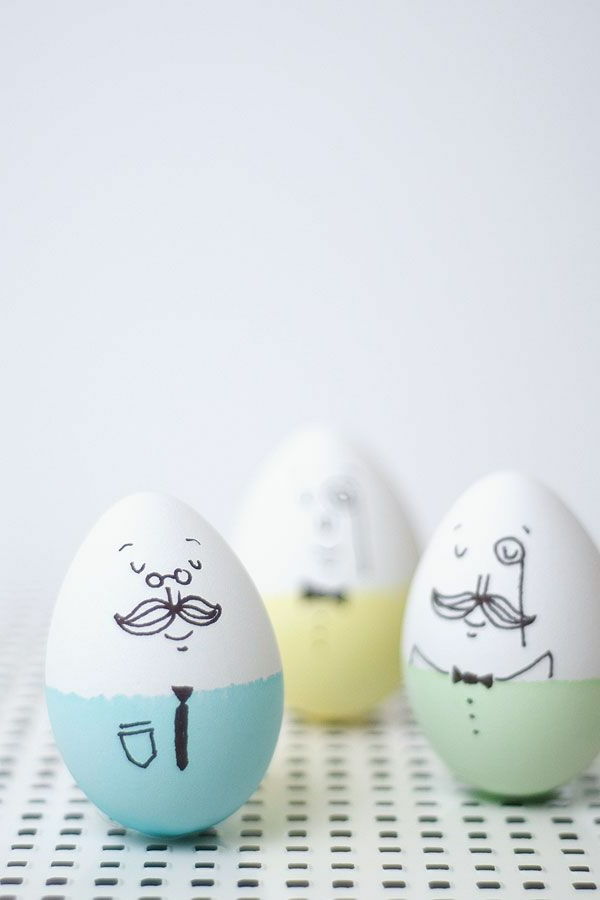 Tinker-påsk-tinker-hantverk idéer-påsk-ägg-tischdeko-färg