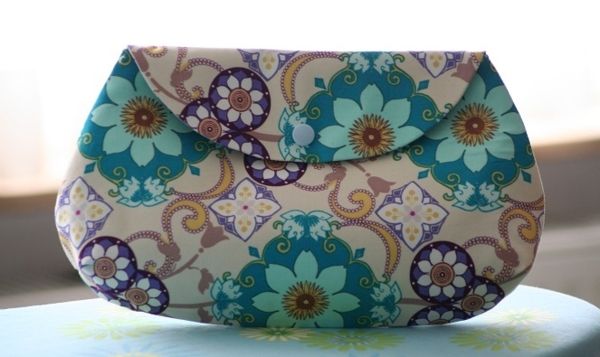 roddels handtas-maak jezelf - veel kleurrijke bloemen - stoffen tas