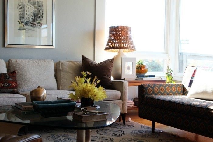 beige-wohnideen-for-levestandard lampe fine sofaer