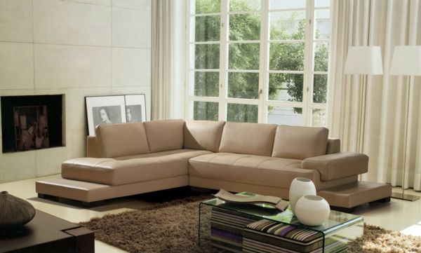 confortabil canapea-bej-frumos-establishment idei-pentru-o cameră de zi