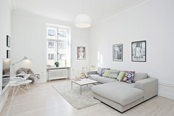 confortabil canapea-gri-culoare-frumos-stil idei-pentru-wohnzimmer--