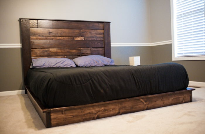 bed-of-paliet hnedé model