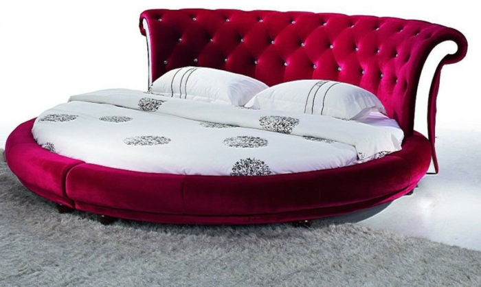 bed-design röd-aristokratisk-modell