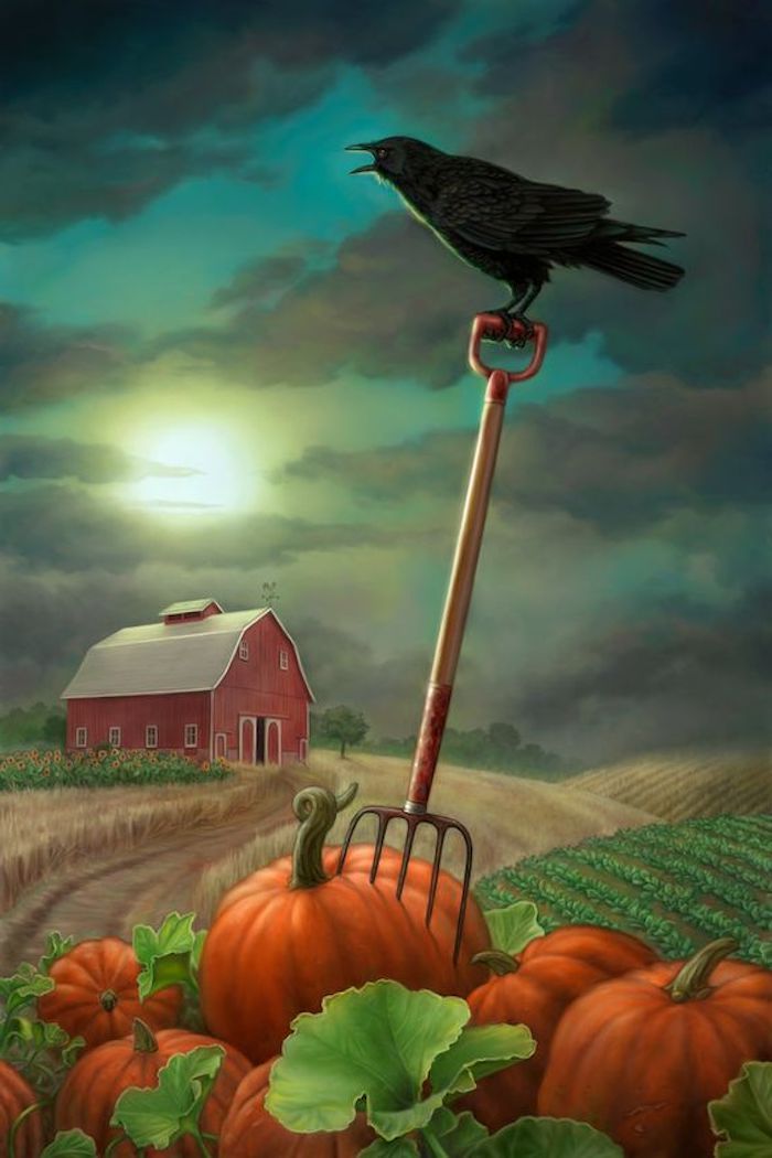 Halloween schildert een rustieke foto van de tijd vóór de avond van Allerheiligen