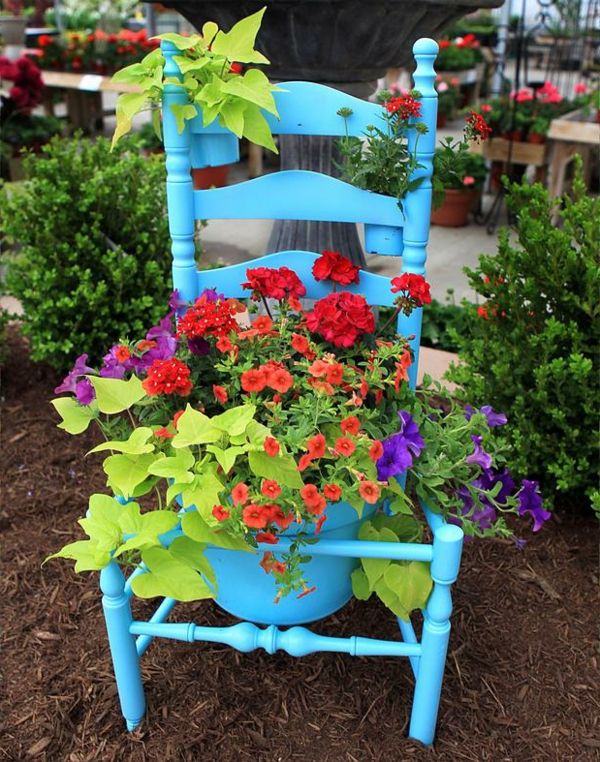 blue-gest ingediend Chair als Deco Garden