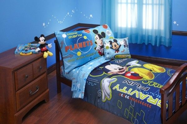 Modrá Obliečky Mickey Mouse v jasliach