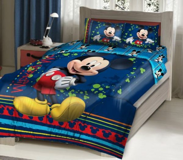 blå - Bedding Mickey Mouse