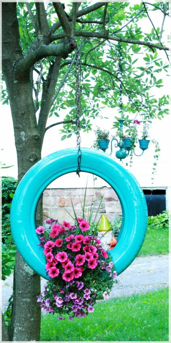 niebiesko-dojrzały-kwiat-ogród design-pomysł
