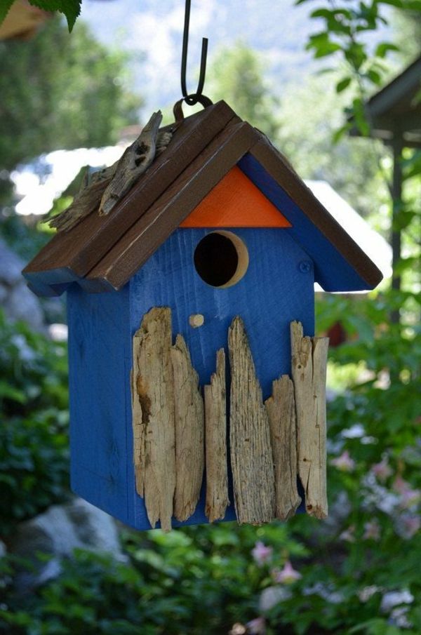 Modra hiša za Bird Dersign idejo