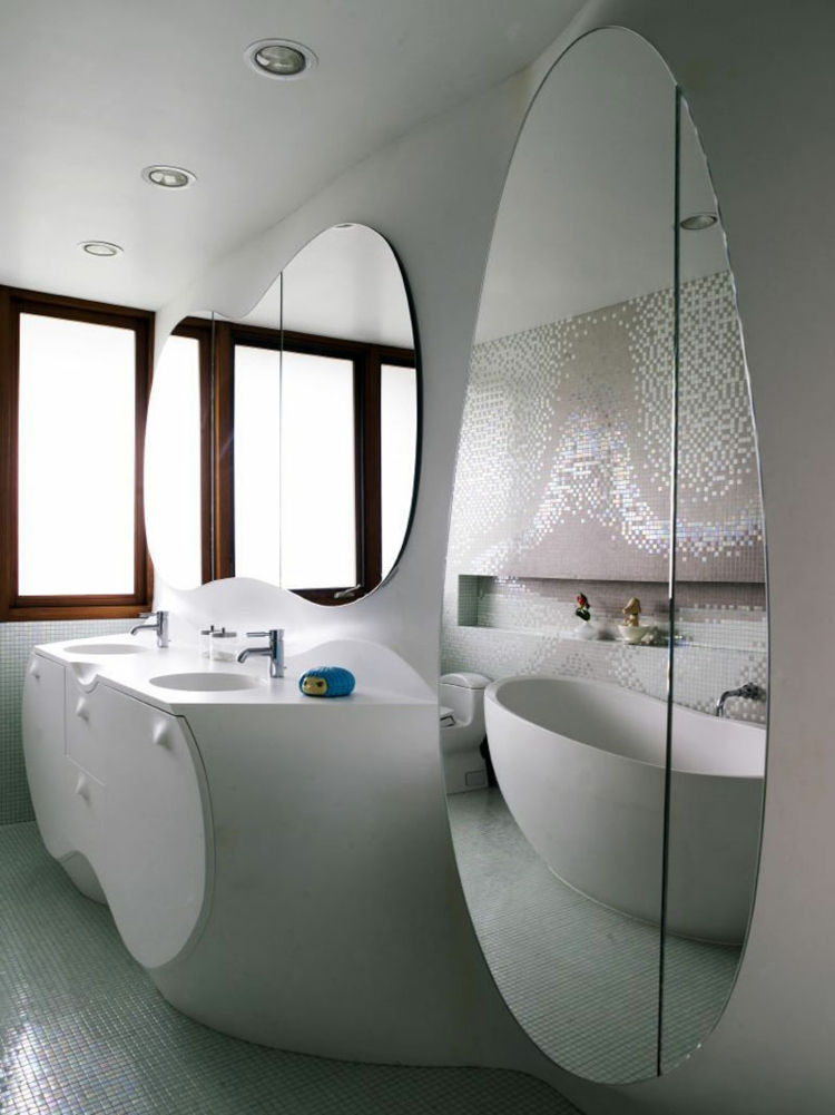 speil-round-oval-moderne-chic-nytt fremragende design-noble-spesielt