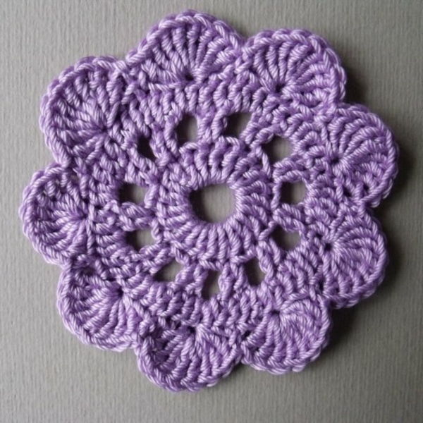 frumoase-creative-croșetate flori floare-croșetat-- violet