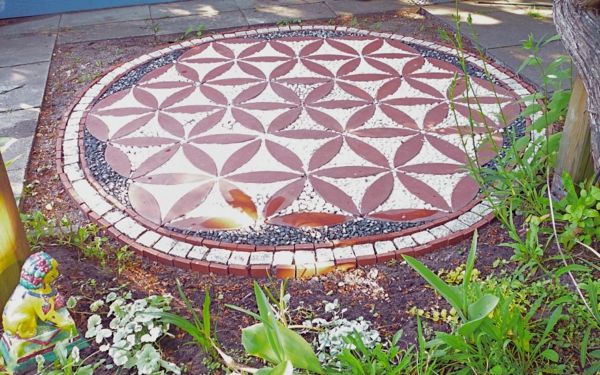 floare-de-viață-on-the-sol-floare-de-Mozaik-make-originale idei