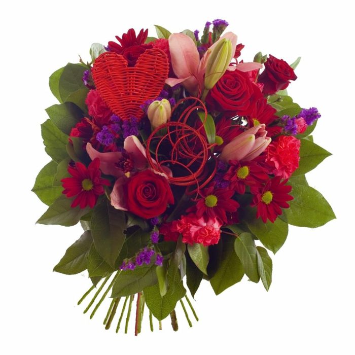 Gėlių Deco puokštė-idėjos-už-apdailos-su gėlėmis-Valentino dienos dovanos