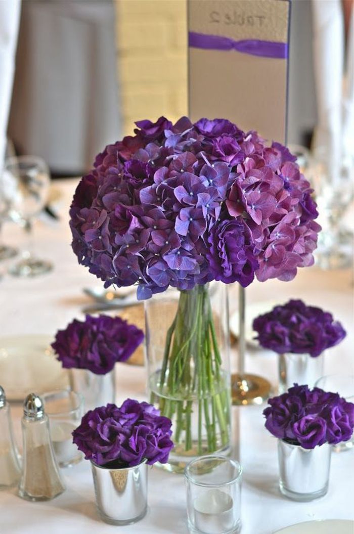 Gėlių Deco puokštė-idėjos-už-apdailos-su-gėlių-violetinės-deco