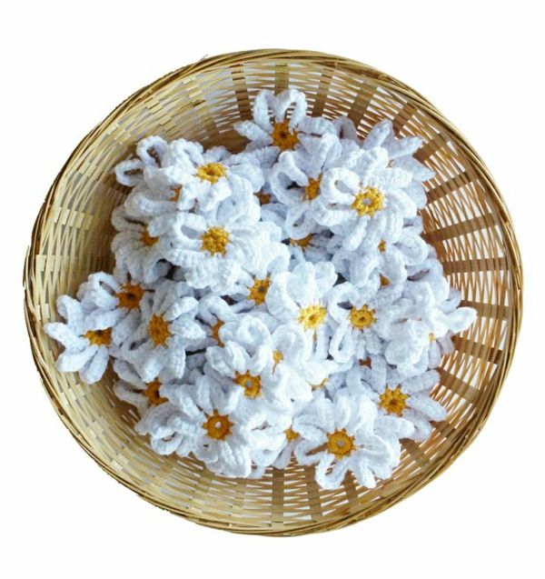 Floral Deco croșetat-frumos-creative-croșetat-flori-margarete