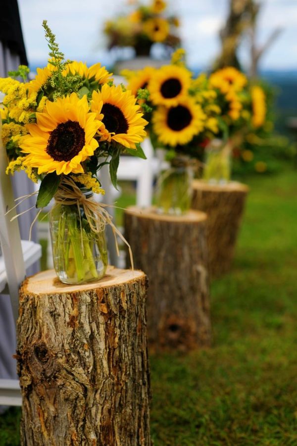flori de floarea-soarelui deco-floral-in-galben-de-idei-pentru-nunta-deco