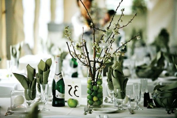 gėlių kompozicijos - vestuvėms - super elegantiškas stalo dekoravimas
