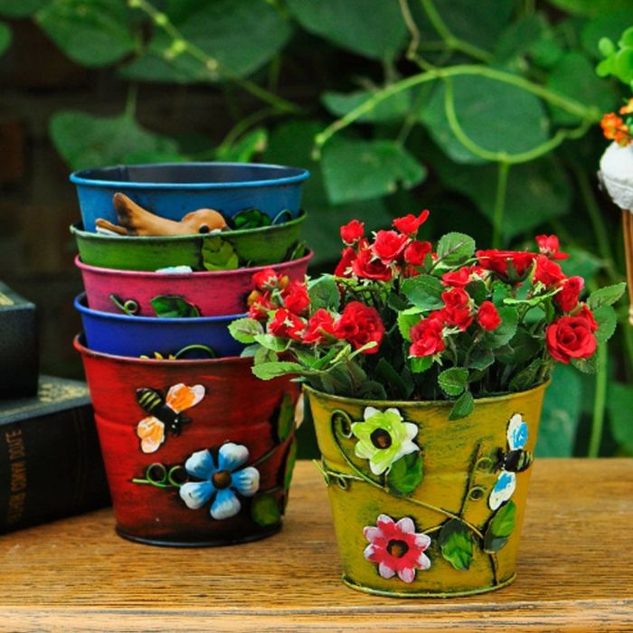 gėlių vazonai puošia idėjas, kad pašalintų spalvingas dekoracijas puodo dizaino idėjoms spalvoti