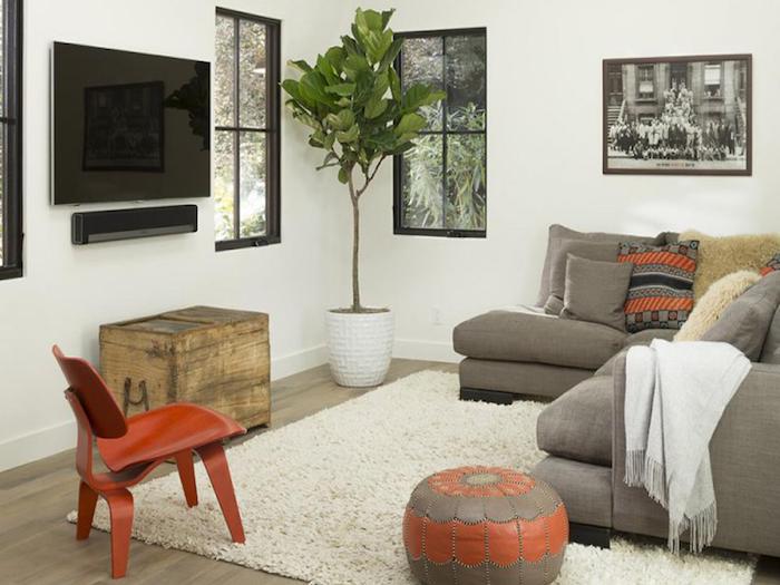 sittkudde idébord mattan stol brun kudde orange dekor idéer plant fönster grå bild