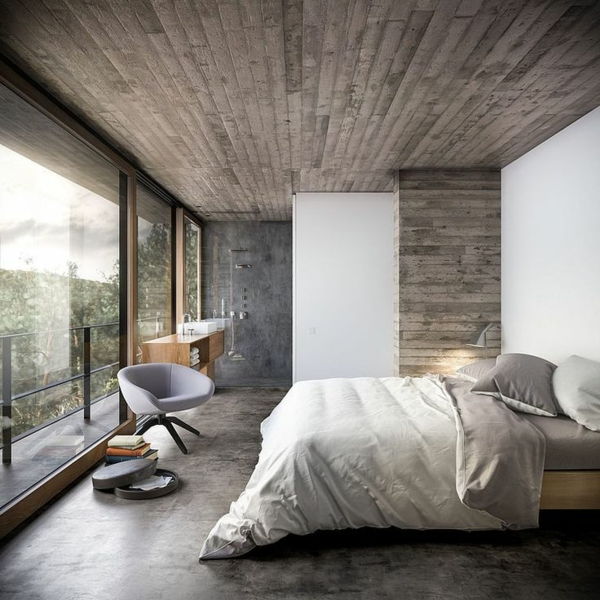aspect elegant - podea la tavan ferestre-in-dormitor confortabil-