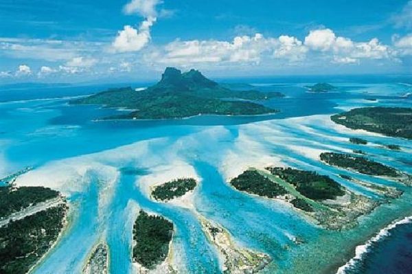 Bora Bora-semester-underbart naturlig