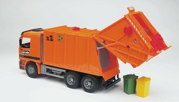 fratello-raccolta rifiuti-camion retro-loader