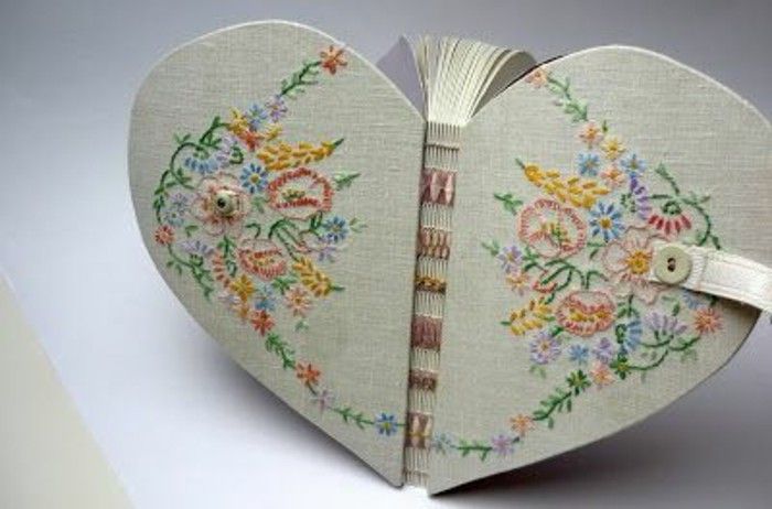 Book Obálka yourself-making book-yourself-make-heart-book obálok sa sami-šitie