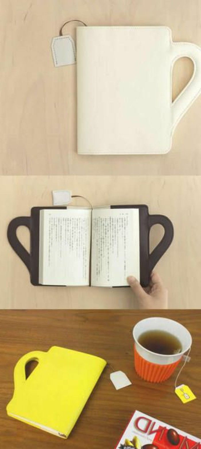 Kitap Zarf buchumschlaege kendin-yap-kahve-çay-motifi-kitap zarfı kendin verme