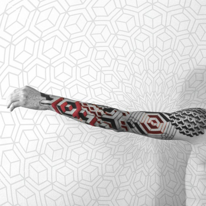 Imagini tatuaje cool tatuaje colorate-pentru-barbati-geometrice motive tatuaj