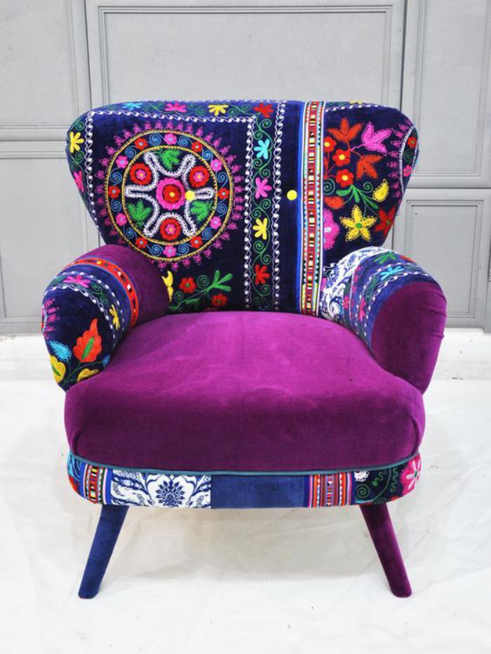 colorat-scaun cu modele indiene