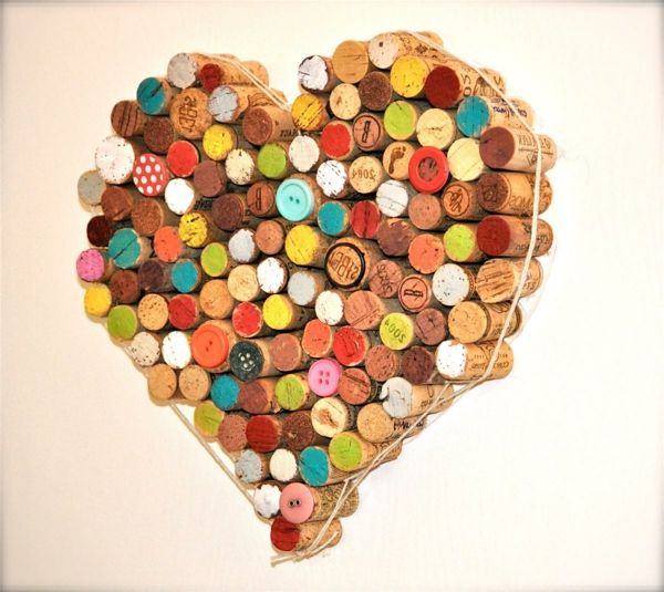 farebný korok-srdce s-mnohých farbách-make-for-the-múr dekorácie