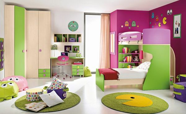 มีสีสันสดใส - kindezimmer - ทันสมัย ​​- ออกแบบ - สีสันสวยงาม