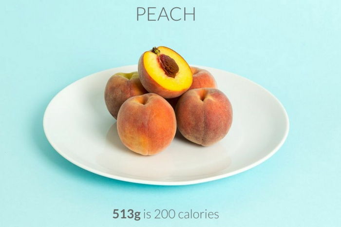 diet app idé persika hur många kalorier innehåller äta 200 kalorier mängden frukt och grönsaker hälsosam kost