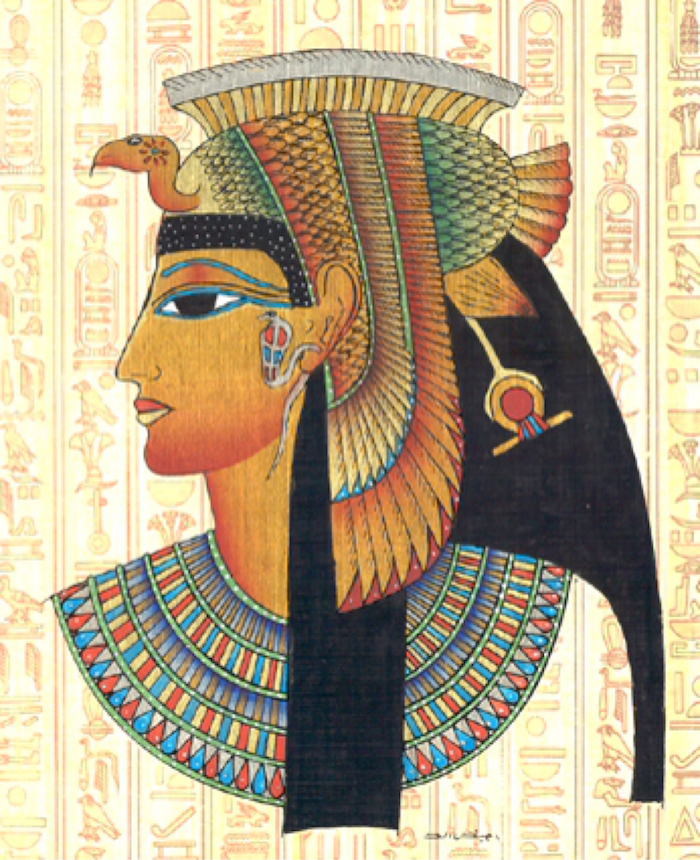imagem de pharaonin em um papiro a imaginação do antigo Egito de kleopatra