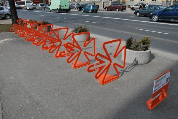 chłodny rowerów Stand-w-Orange