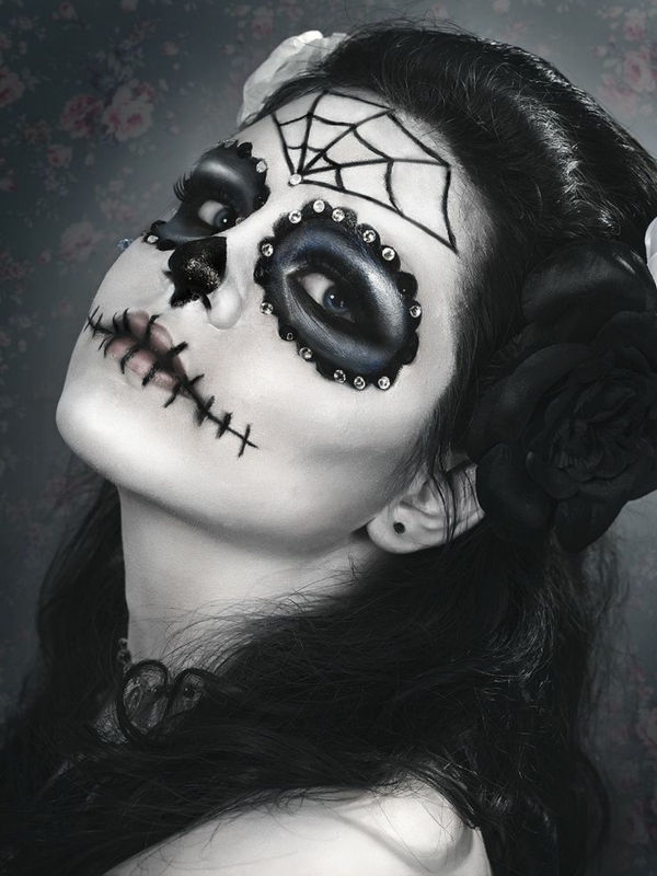 super-cool Halloween makeup idé