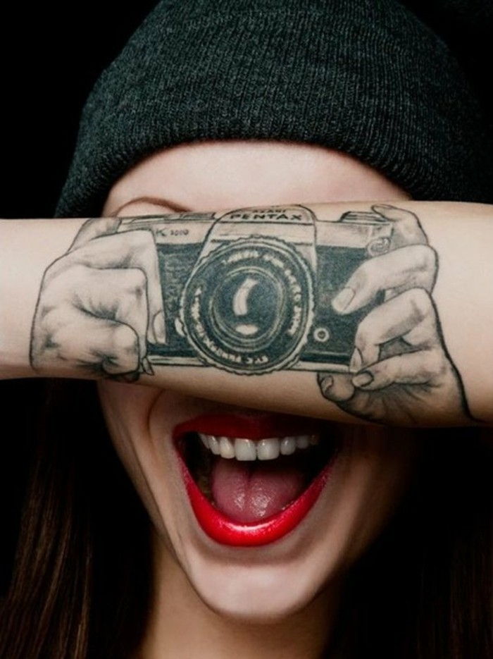 koele tatoeages-for-Vrouwen Fotocamera