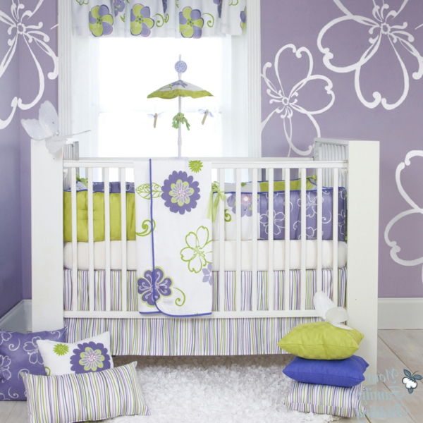 cool-sängkläder lila baby rum-komplett-low-baby rum set-babyroom-girl