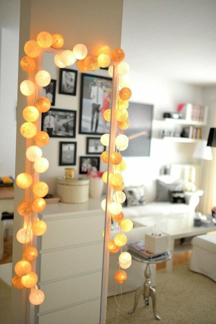 chladný-lichterkette-hruška Mirror dekorácie Party String Lights